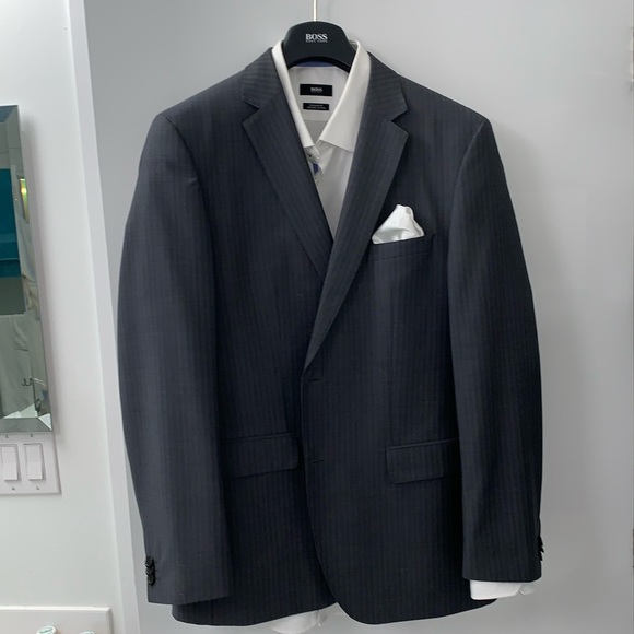 Hugo Boss Mens Mohair Suit Jacket Size 42R. EUC. - Picture 4 of 16